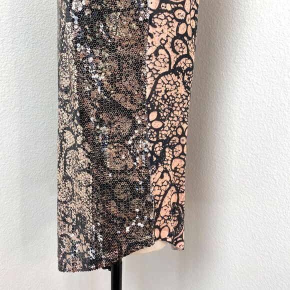 Silence & Noise Sequin Tunic Tank Top Small Whimsy Fairy Goth Boho Festival Glam - Picture 6 of 14